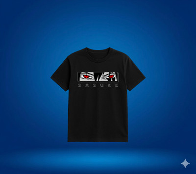genways Solid Men Round Neck Black T-Shirt