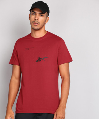 REEBOK Printed Men Round Neck Red T-Shirt Extra Rs 16 Discount Using Supercoins For Rs. 659 @ 40% off