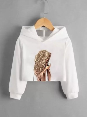 Priya Enterprises Printed Women Hooded Neck White T-Shirt