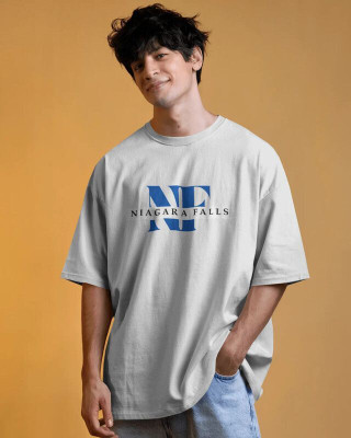 Mammoth Streetwears Printed Men Round Neck White T-Shirt