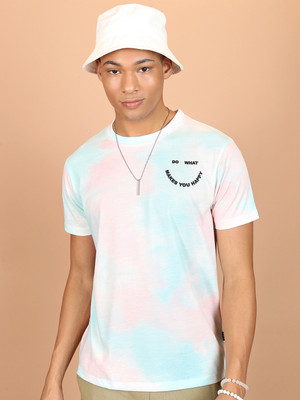 HIGHLANDER Printed Men Round Neck Multicolor T-Shirt