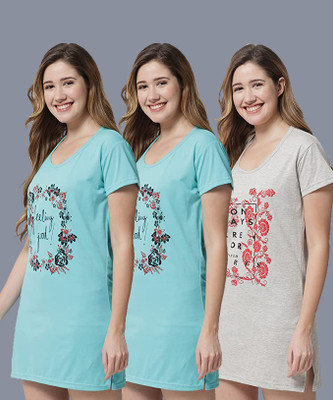 ANIXA Printed Women Round Neck Multicolor T-Shirt
