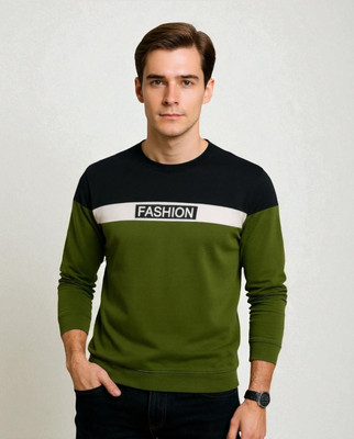 FASHIUM Printed Men Round Neck Green T-Shirt