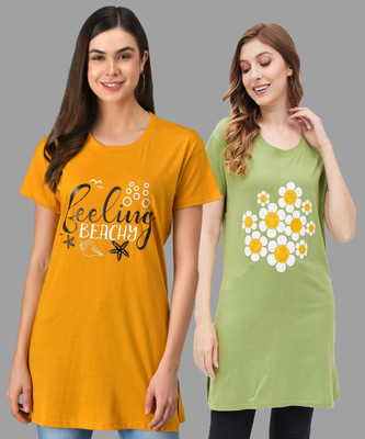 DreamBe Women Nightshirts(Multicolor)