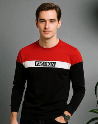 FASHIUM Printed Men Round Neck Red T-Shirt
