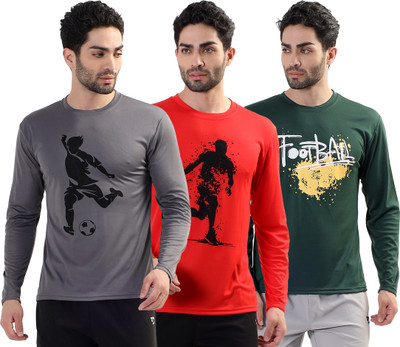 Garmin Graphic Print Men Round Neck Multicolor T-Shirt