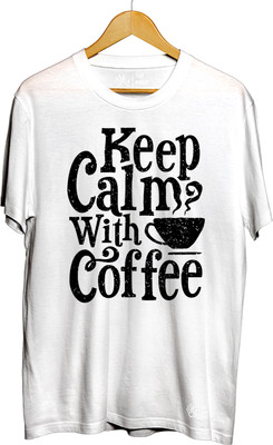 THE PRINT PLATTER Graphic Print Men Round Neck White T-Shirt