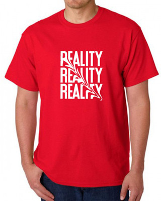 KNETLY Printed Men Round Neck Red T-Shirt