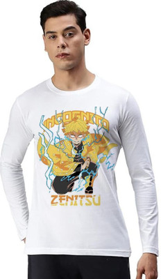 Aditi Fashion Printed, Typography Men Round Neck White T-Shirt