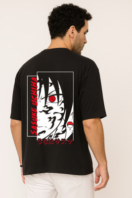 Be Crazy Printed Men Round Neck Black T-Shirt