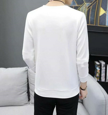 KRYONIX Solid Men Round Neck Silver T-Shirt