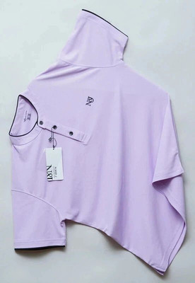 N AND J Solid Men Henley Neck Purple T-Shirt