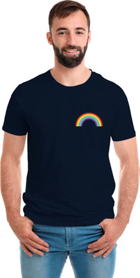 SmarTee Street Printed Men Round Neck Blue T-Shirt