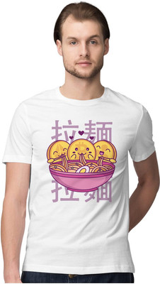 TheFreedomStore Printed Men Round Neck White T-Shirt