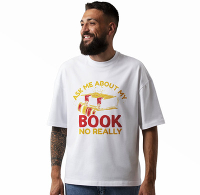 Seek Buy Love Printed Men Round Neck White T-Shirt