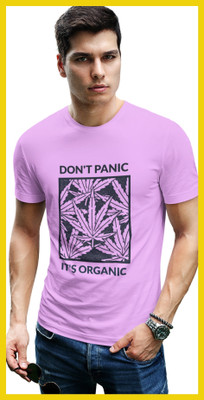 Streetfluencer Printed Men Round Neck Purple T-Shirt