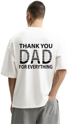 fashnobic Typography Men Round Neck White T-Shirt