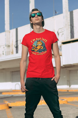 Stylewill Graphic Print Men Round Neck Red T-Shirt