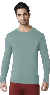 ENZIKO Solid Men Round Neck Green T-Shirt