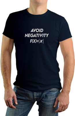 Qworld Graphic Print Men Round Neck Navy Blue T-Shirt