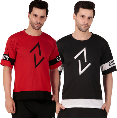 SM SHAYAM CREATION Printed Men Round Neck Multicolor T-Shirt