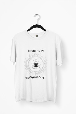 cultfree1469 Printed, Typography Men Round Neck White T-Shirt