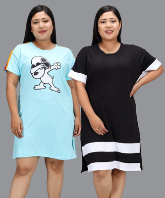 METRONAUT Printed Women Round Neck Multicolor T-Shirt