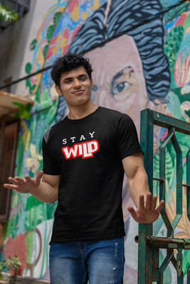 kalavesh Graphic Print Men Round Neck Black T-Shirt
