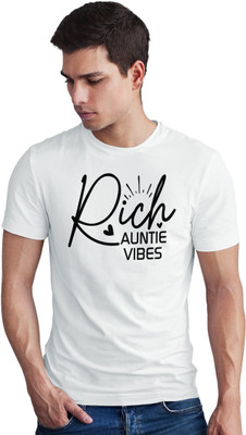 Seek Buy Love Printed Men Round Neck White T-Shirt