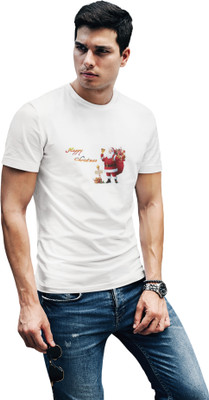 Sharnika Solid Men Round Neck White T-Shirt