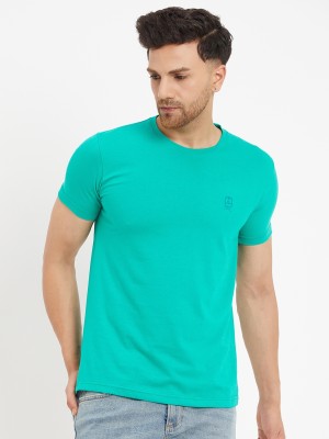 DUKE Solid Men Round Neck Green T-Shirt
