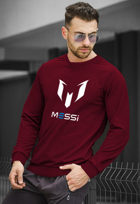 Rawmen Printed Men Round Neck Maroon T-Shirt