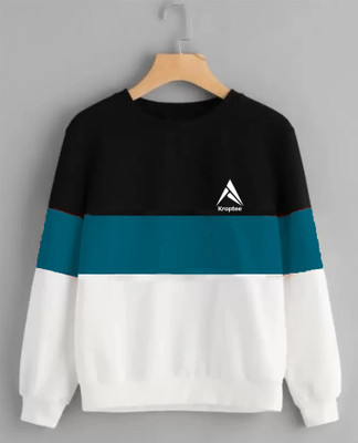 Kroptee Colorblock Men Round Neck Multicolor T-Shirt