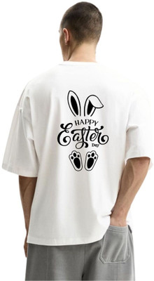 fashnobic Graphic Print Men Round Neck White T-Shirt