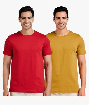 Fashion Senoraa Solid Men Round Neck Multicolor T-Shirt