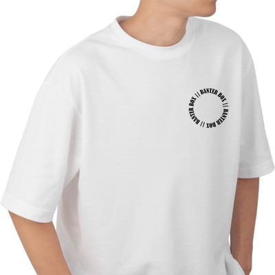 Banterbox Graphic Print Men Crew Neck White T-Shirt