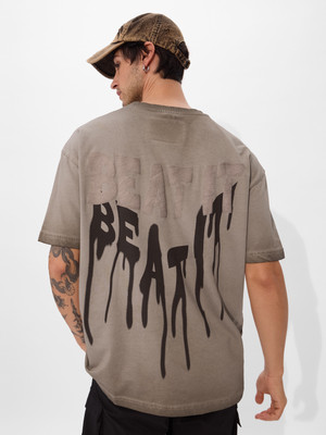The Souled Store Cartoon Men Round Neck Grey T-Shirt