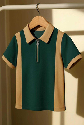 Teenie Solid Men Polo Neck Multicolor T-Shirt