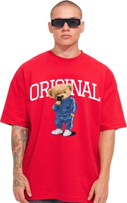 Cool Plus Printed Men Round Neck Red T-Shirt