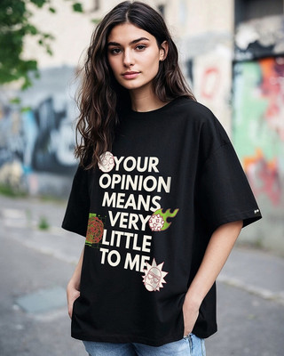 BEWAKOOF Graphic Print Women Round Neck Black T-Shirt