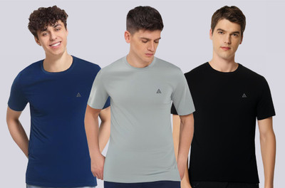 Adrenex Printed Men Round Neck Multicolor T-Shirt