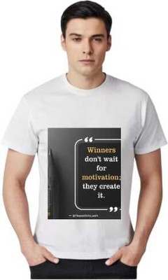 Digiflex Graphic Print Men Round Neck White T-Shirt