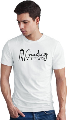 Seek Buy Love Printed Men Round Neck White T-Shirt