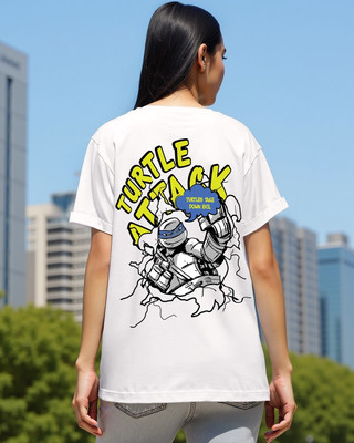 BEWAKOOF Graphic Print Women Round Neck White T-Shirt