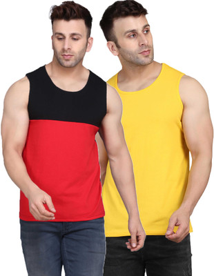 Cryptic Solid Men Scoop Neck Multicolor T-Shirt
