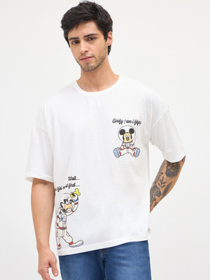 WEAR YOUR MIND Graphic Print Men Round Neck White T-Shirt