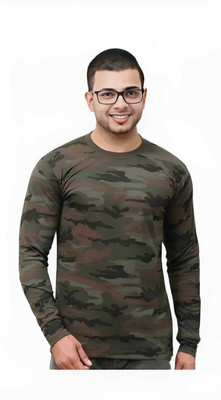 Shri Krishna Checkered Men Round Neck Multicolor T-Shirt