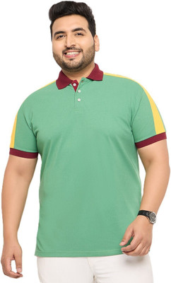 ARCANT Colorblock Men Polo Neck Multicolor T-Shirt