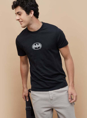 Fame Forever by Lifestyle Printed Men Crew Neck Black T-Shirt