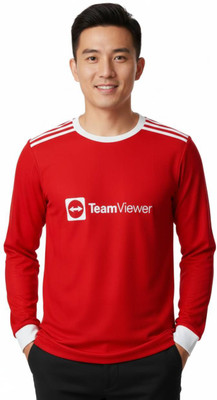 Smv Printed Men Round Neck Red T-Shirt